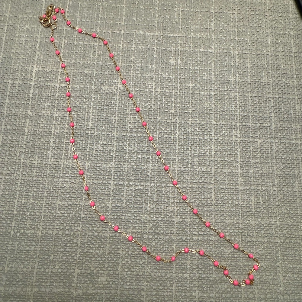Elegant Pink Beaded Necklace